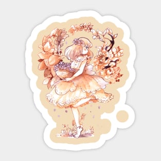 Vintage Girl Sticker